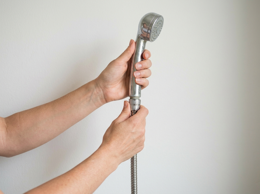Take off your old hand shower
